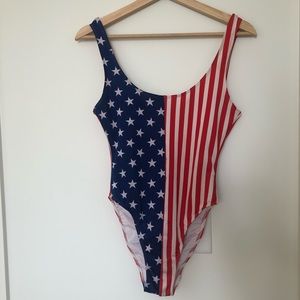 American Apparel American Flag Swimsuit 🇺🇸